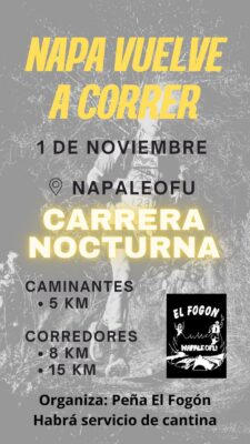 NAPA VUELVE A CORRER