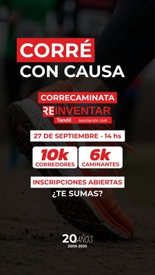 CORRECAMINATA REINVENTAR 20 AÑOS ANIVERSARIO